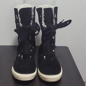 Converse Chuck Taylor Beverly Lace Up Xhi Black/Egret size 4 1/2